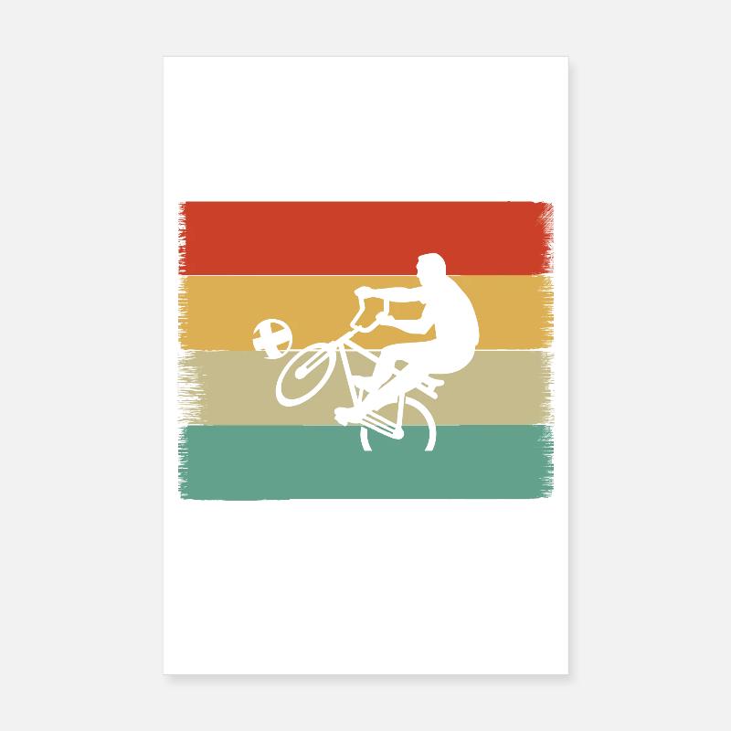 Radball Kleidung - Poster 20x30 cm - Weiß