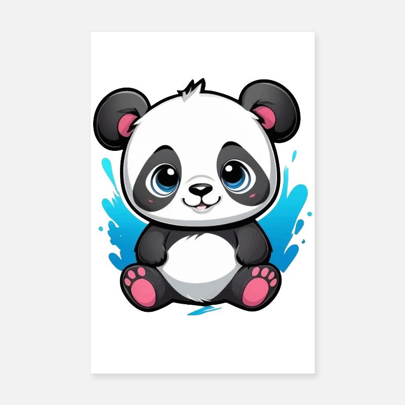 Panda Ours Poster 20 x 30 cm