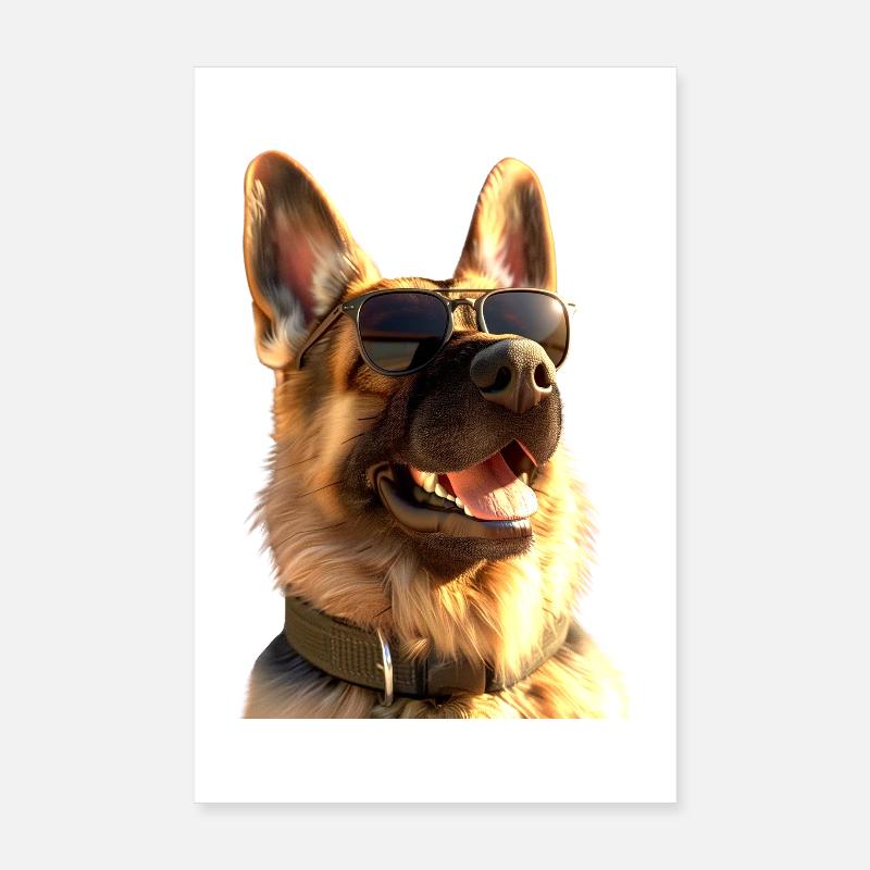 Schäferhund Hund Liebe Deutscher Schäferhund Hunde Poster 20x30 cm