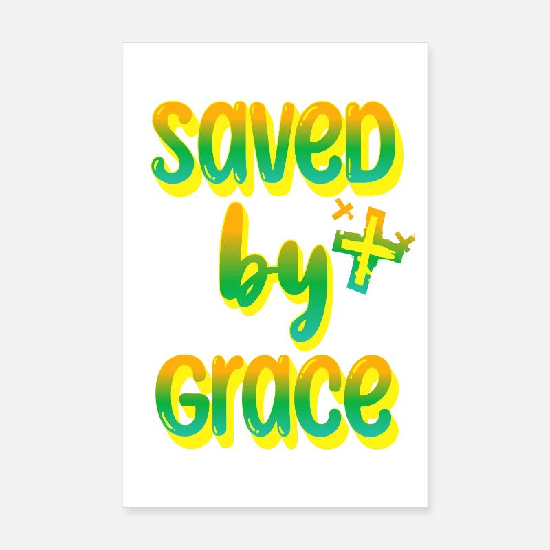 Message joyeux dans la conception de l’arc-en-ciel Poster 20 x 30 cm