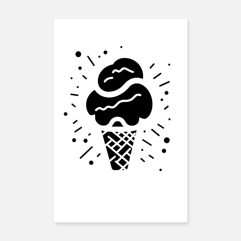 Eiscreme Poster 20x30 cm