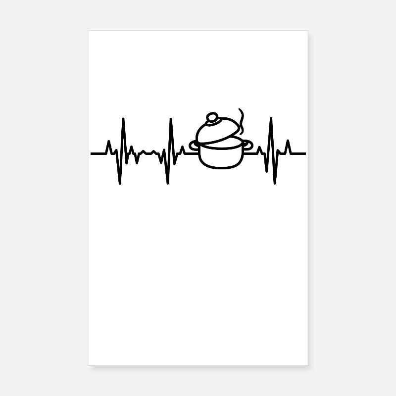 Marmite ECG heartline Poster 20 x 30 cm