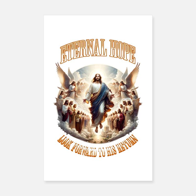 Motif de l’espérance éternelle Jésus-Christ Poster 20 x 30 cm