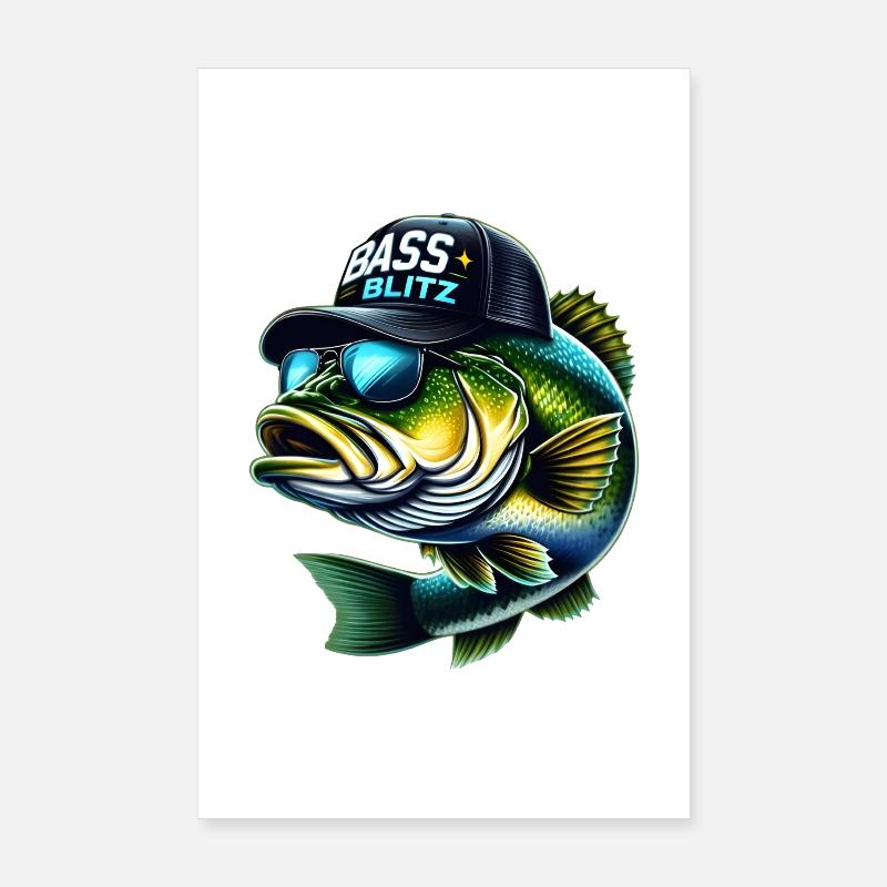 Blitz de bar rayé Poster 20 x 30 cm