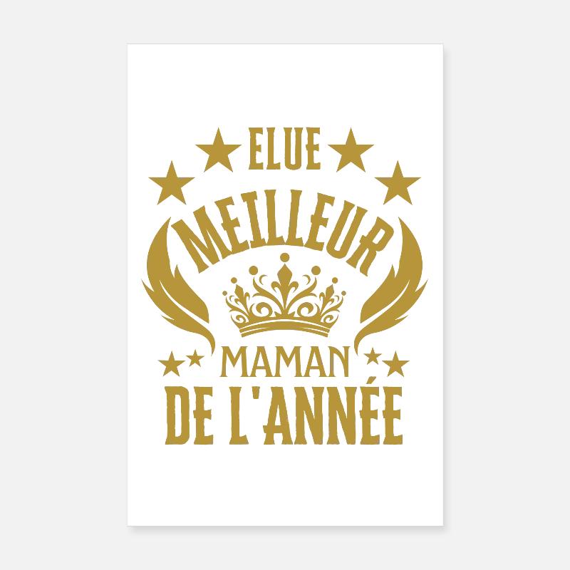 meilleure maman de l'année Poster 20 x 30 cm