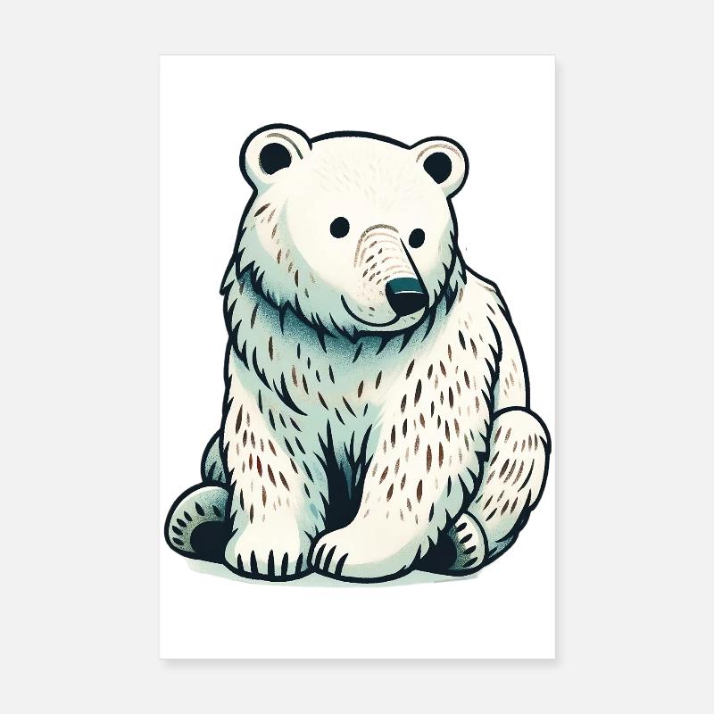 Polar bear Poster 8" x 12" (20x30 cm)