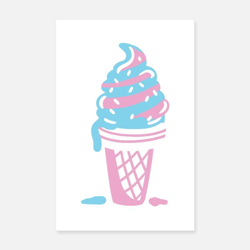 Eis Eiscreme Poster 20x30 cm