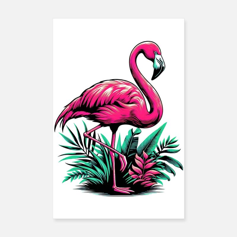 Flamingo Poster 20x30 cm