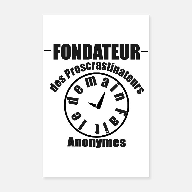 Procrastinator Poster 8" x 12" (20x30 cm)
