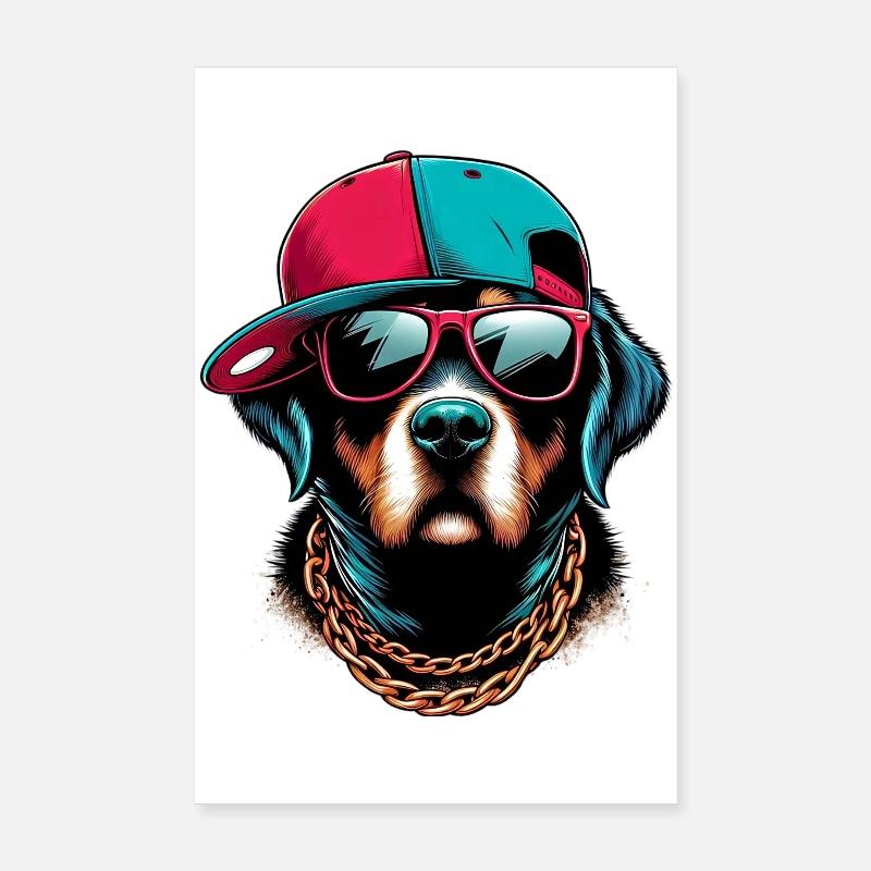 Chien Poster 20 x 30 cm