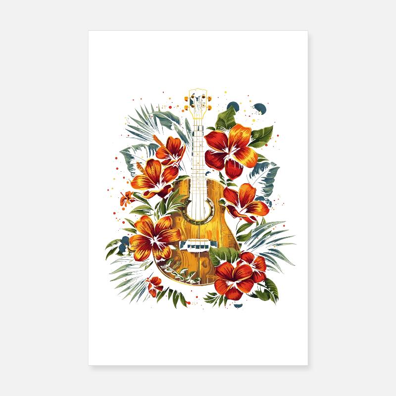 Ukulélé drôle Poster 20 x 30 cm
