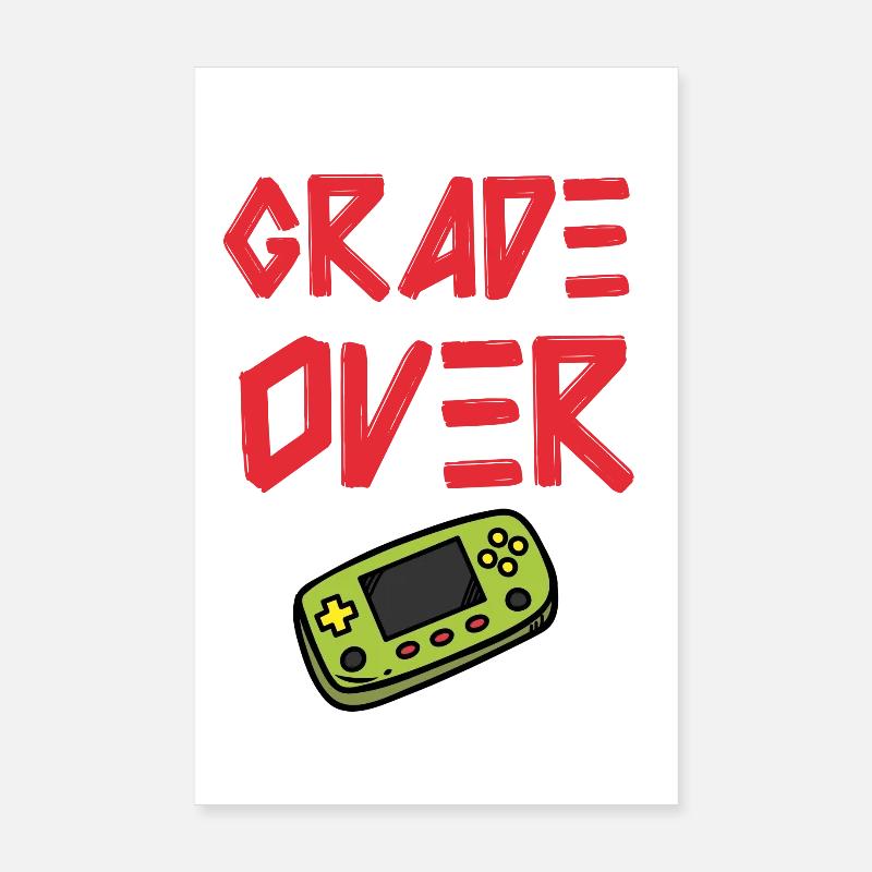 Game Over: Abschluss gewonnen! Poster 20x30 cm