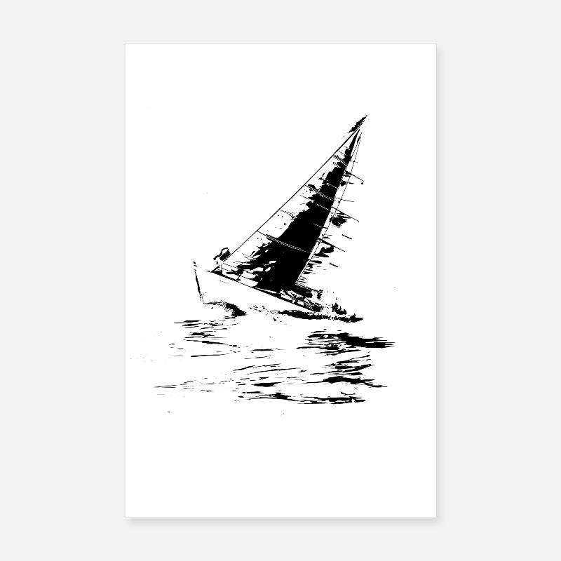 Segelboot Poster 20x30 cm