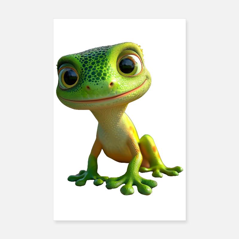 Gecko Eidechse Reptil Geckos Echse Leguan Gekko Poster 20x30 cm