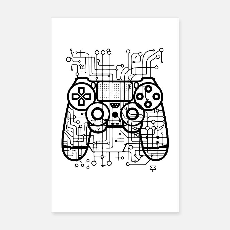 Spiel Controller Poster 20x30 cm