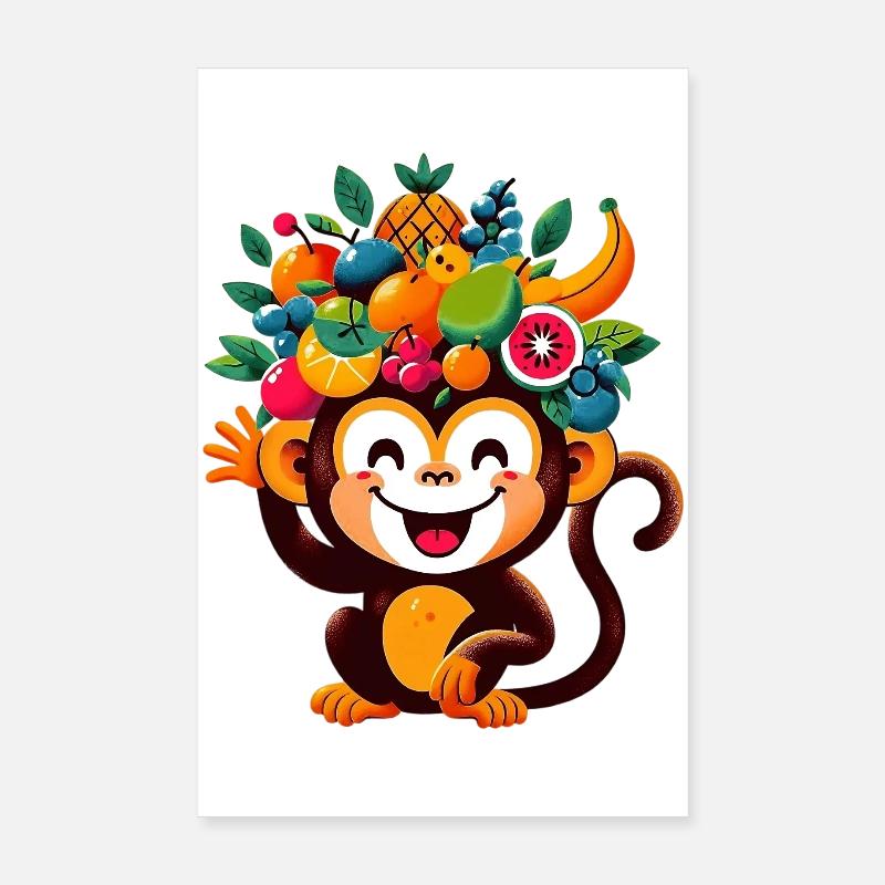 Singe Poster 20 x 30 cm
