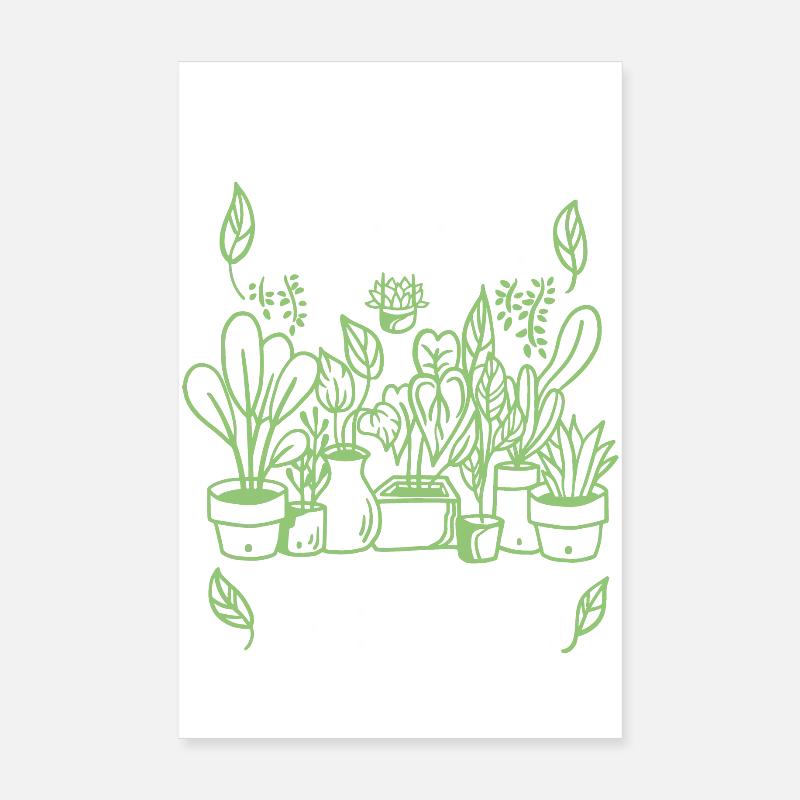 Garten Pflanzen Poster 20x30 cm