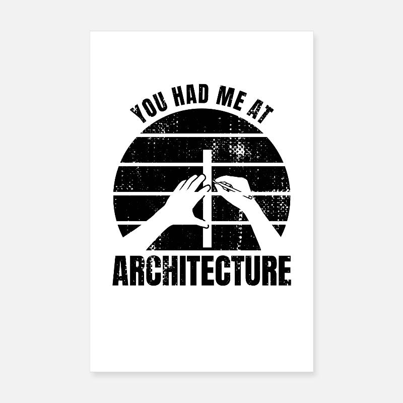 Vous m’avez eu à l’architecture Poster 20 x 30 cm