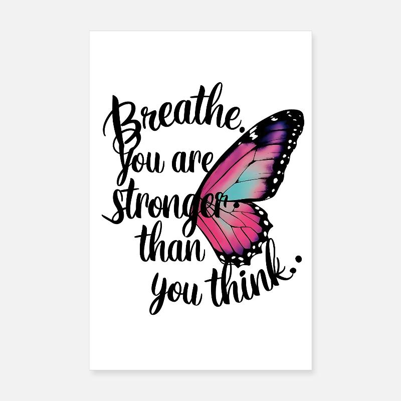 Aile de motivation avec texte inspirant Poster 20 x 30 cm