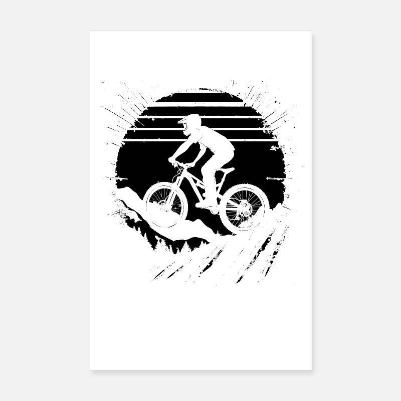 Graphismes de VTT Poster 20 x 30 cm