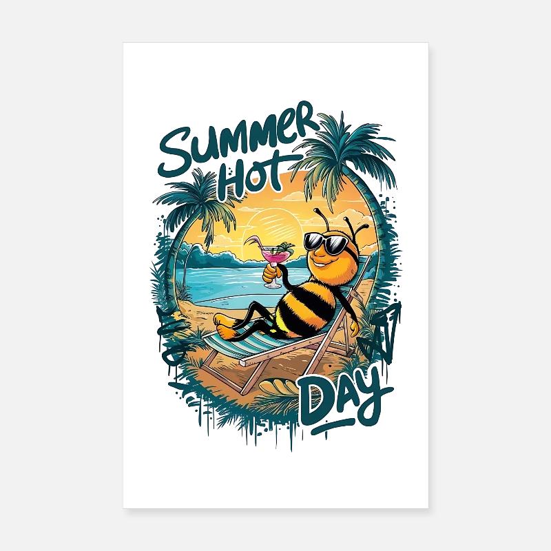 Ruche d’été Relax Poster 20 x 30 cm