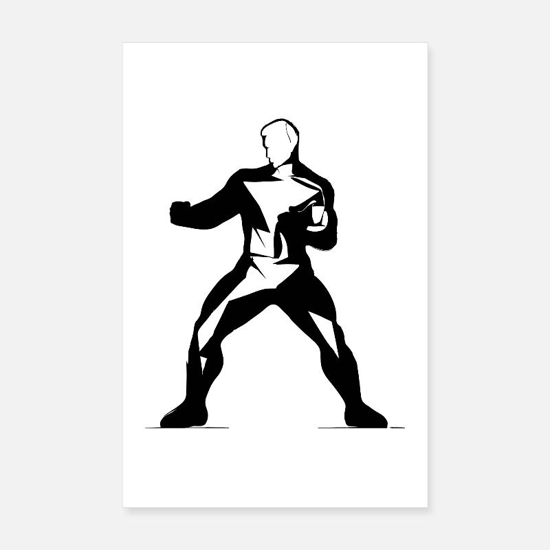 Kickboxen Poster 20x30 cm