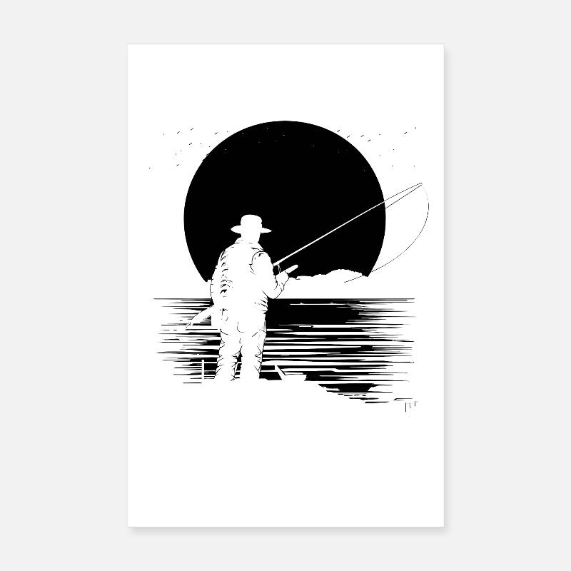 Angling Poster 8" x 12" (20x30 cm)