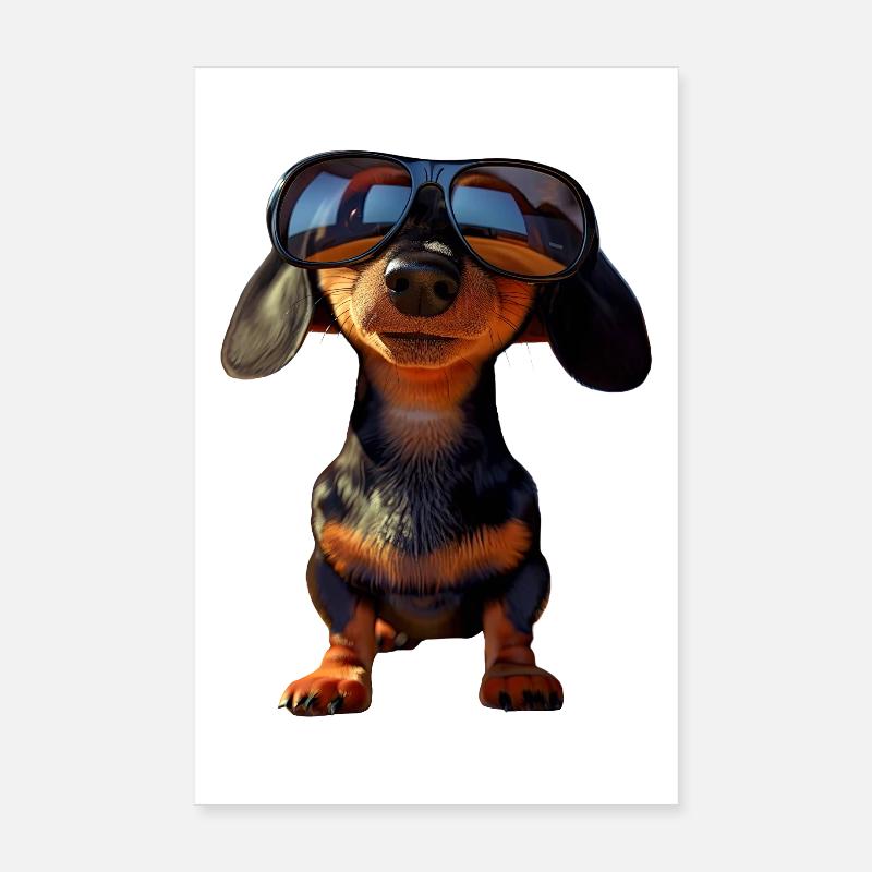Dackel Dachshund Zwergdackel Dackelclub Teckel Poster 20x30 cm