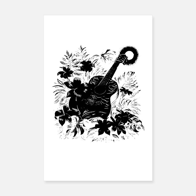 Guitar Drawing Poster 8" x 12" (20x30 cm)