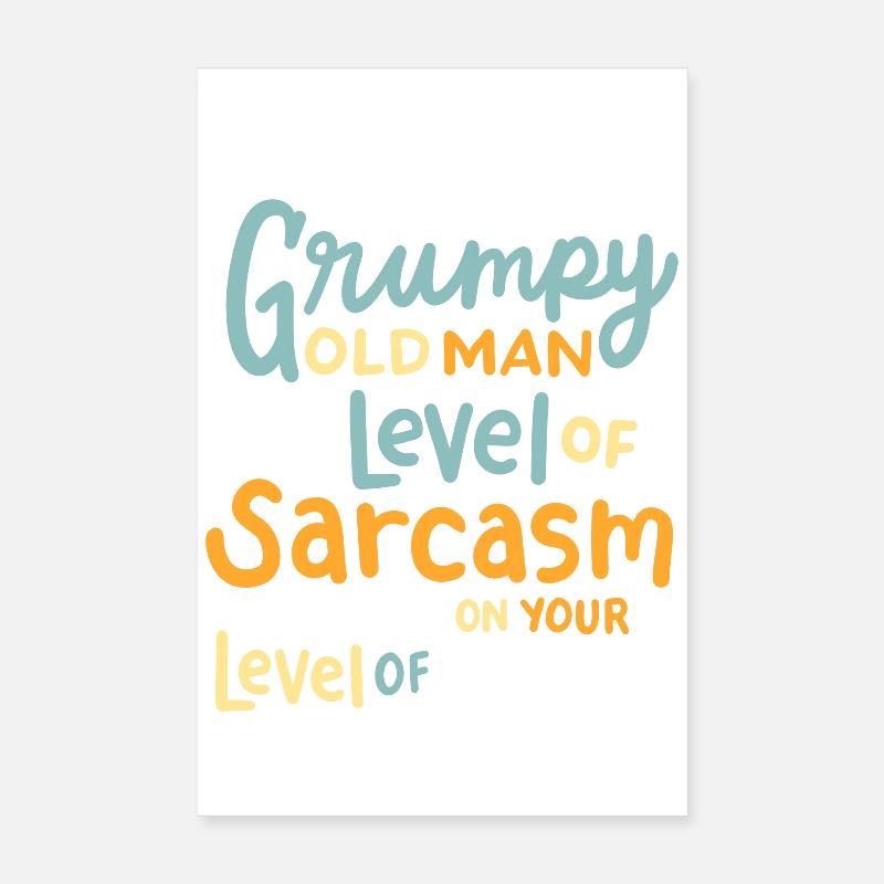 Sarkasmus sarkastischer Spruch Poster 20x30 cm