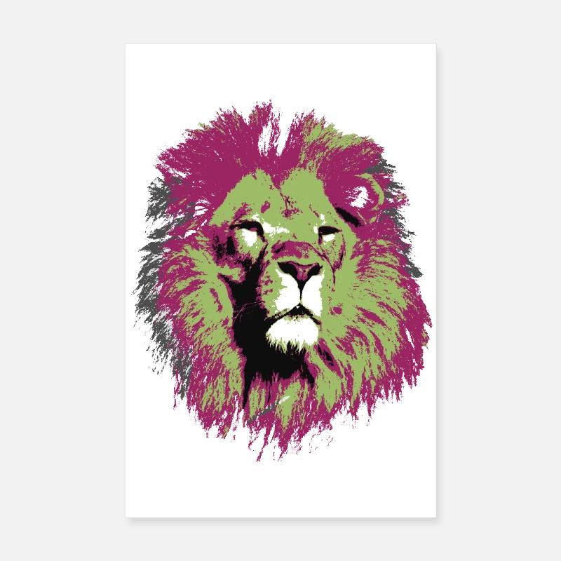 Loewe raubkatze Poster 20x30 cm