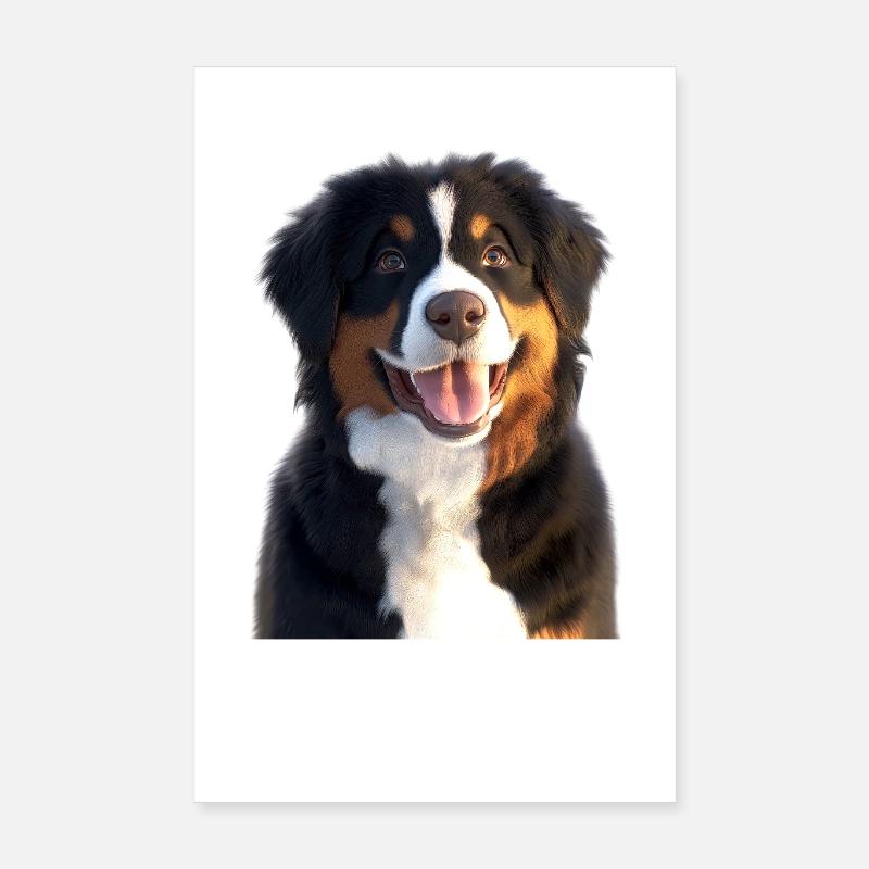 Berner Sennenhund Süße Hunde Schweizer Sennenhunde Poster 20x30 cm