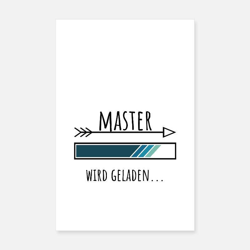Master Ausbildung Personalisierter Beruf Jungs Poster 20x30 cm