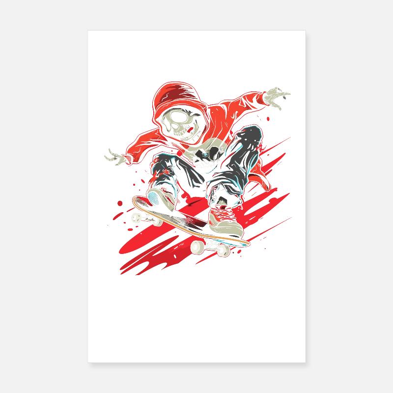 Fun Skateboarding Poster 8" x 12" (20x30 cm)