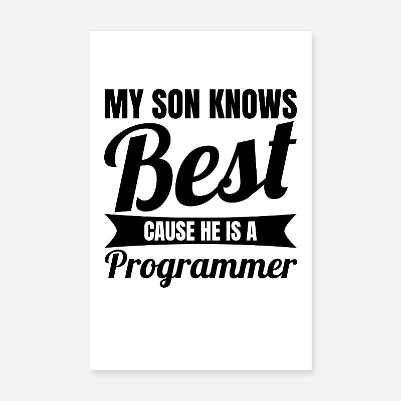 Programmer Son Poster 8" x 12" (20x30 cm)