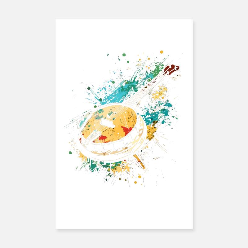 Banjo Graffiti Poster 8" x 12" (20x30 cm)