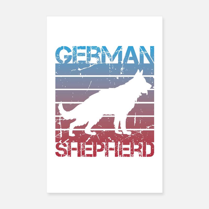 Schäferhund Poster 20x30 cm