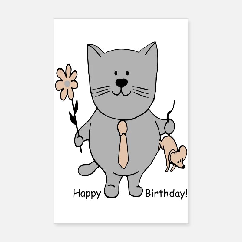 Happy Birthday Poster 8" x 12" (20x30 cm)