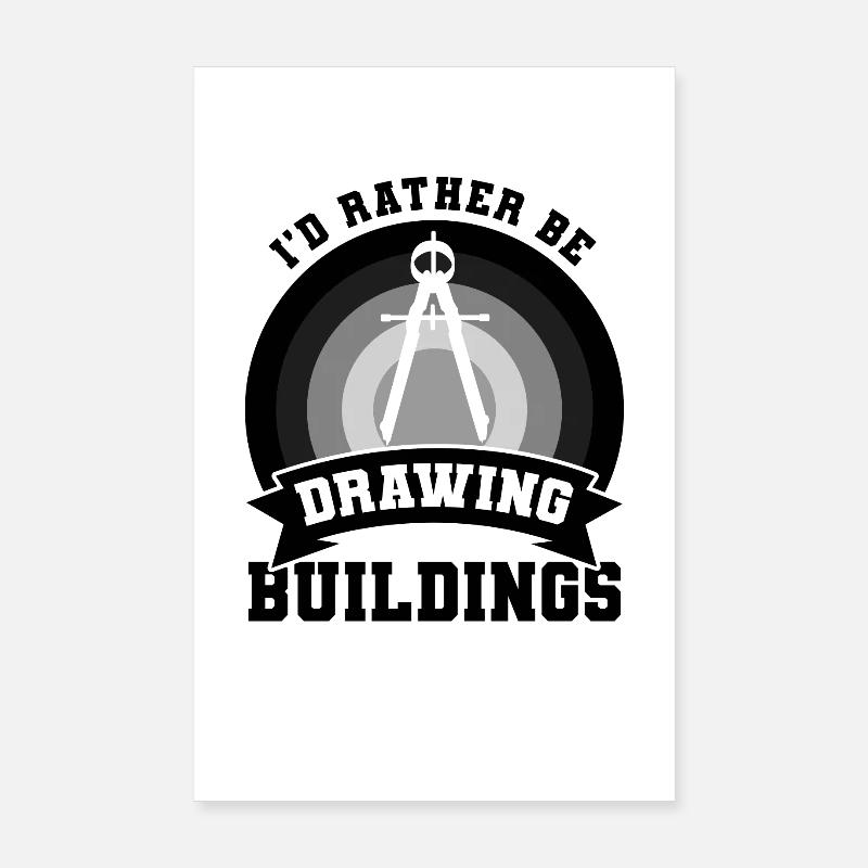 Architectes Witz Poster 20 x 30 cm