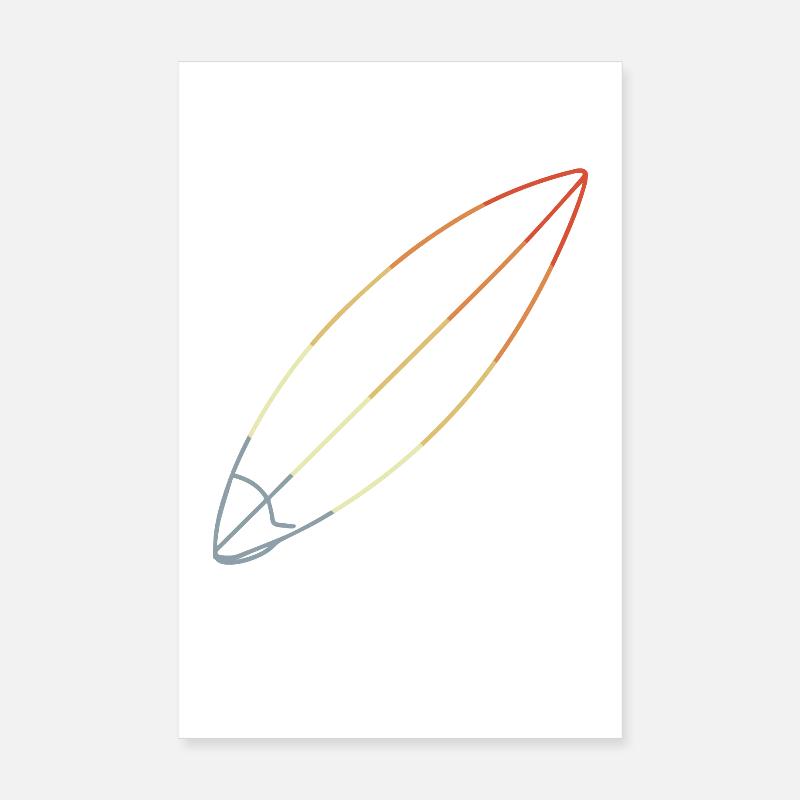 Planche de surf Poster 20 x 30 cm