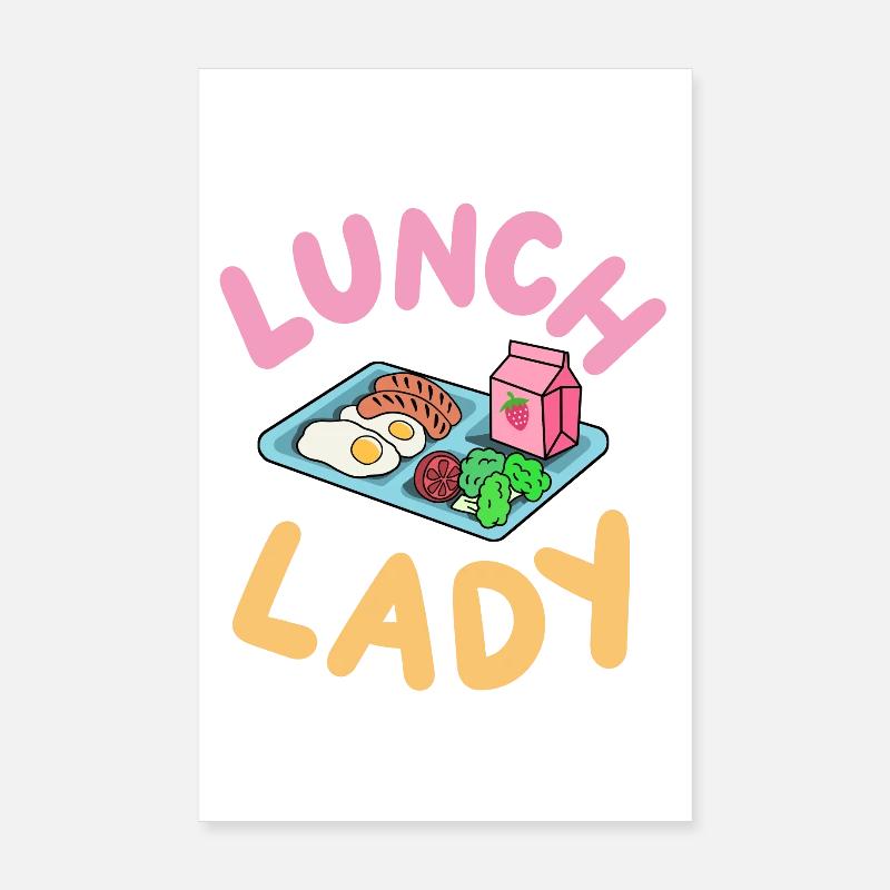 Mittagessen Kantine Poster 20x30 cm