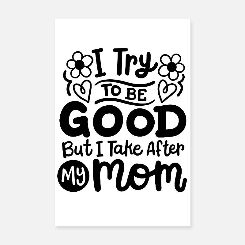 Mutter Tochter Sohn Kinder Poster 20x30 cm