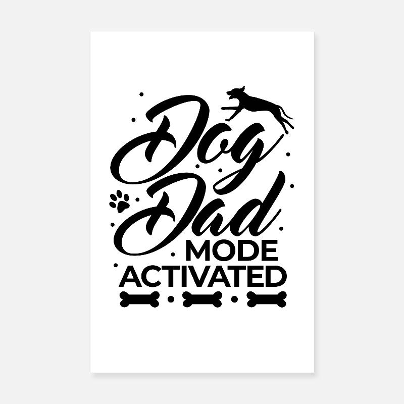 Père chien Poster 20 x 30 cm