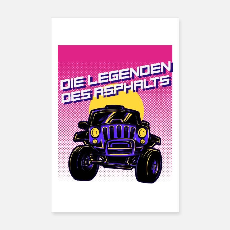 Die Legenden des Asphalts Poster 20x30 cm