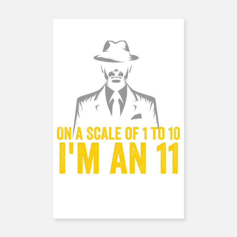 Ich bin eine 11 – Noir Detektiv Poster 20x30 cm