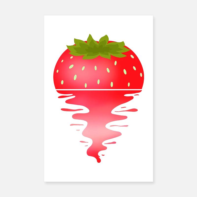 Sunset Strawberry Poster 20x30 cm