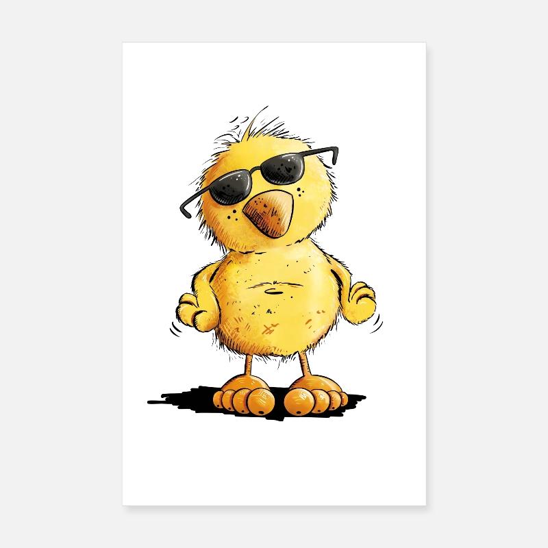 Poulet Cool Chick I Poster 20 x 30 cm