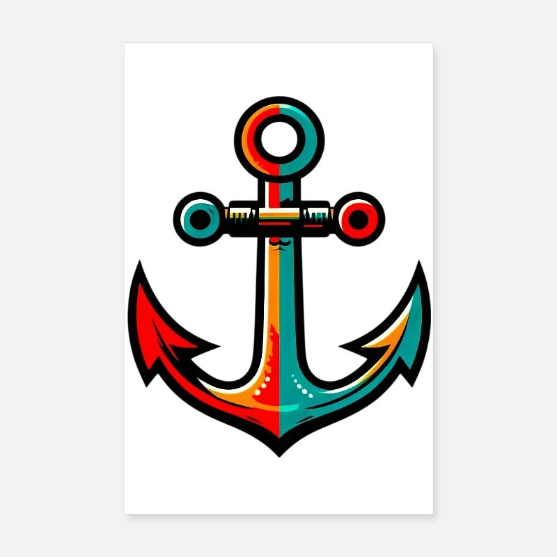 Ein Anker Poster 20x30 cm