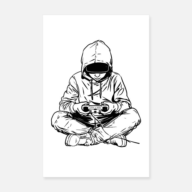 Graphismes de joueur Poster 20 x 30 cm