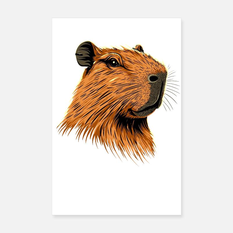 Capybara Be Capy Capybara Funny Capybara Poster 8" x 12" (20x30 cm)